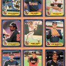1986 Fleer California Angels Team Lot 15 diff Rod Carew Don Sutton Brian Downing !