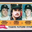 Detroit Tigers Future Stars 1981 Topps #626 Dave Steffen Jerry Udjur Roger Weaver