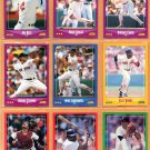 1988 Score Boston Red Sox Team Lot 27 diff Wade Boggs Jim Rice Roger Clemens Dwight Evans !