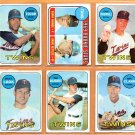 1969 Topps Minnesota Twins Team Lot 6 diff Graig Nettles RC Dave Boswell Cesar Tovar !