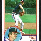 California Angels Geoff Zahn 1983 Topps #547 !