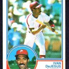 Philadelphia Phillies Ivan DeJesus 1983 Topps #587 !