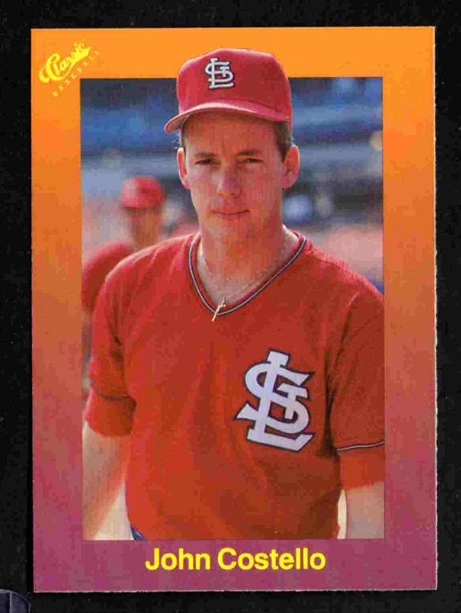St Louis Cardinals John Costello 1989 Classic #142 !