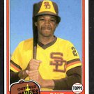 San Diego Padres Dave Edwards 1981 Topps Baseball Card #758 !