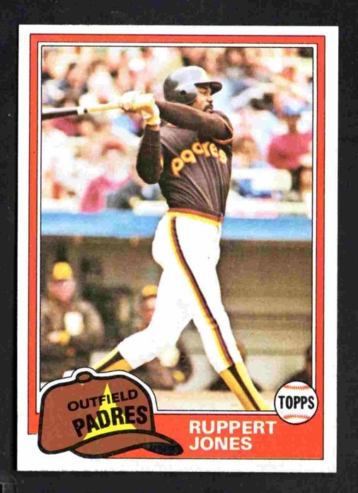 San Diego Padres Ruppert Jones 1981 Topps Baseball Card #778