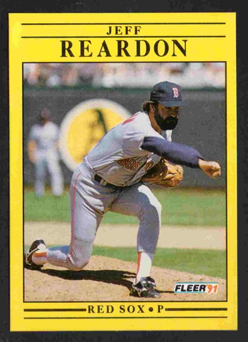 Boston Red Sox Jeff Reardon 1991 Fleer #109 !