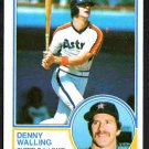 Houston Astros Denny Walling 1983 Topps #692 !