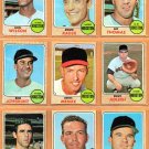 1968 Topps Houston Astros Team Lot 14 diff Doug Rader Lee Thomas Don Wilson !