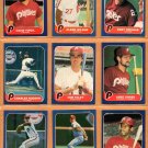 1986 Fleer Philadelphia Phillies Team Lot 15 diff John Denny Greg Gross !