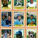 1982 1983 1985 1986 Fleer Kansas City Royals Team Lot 44 diff George Brett Amos Otis Hal McRae 1982 1983 1985 1986 Fleer Kansas City Royals Team Lot 44 diff George Brett Amos Otis Hal McRae
