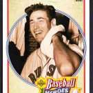 Boston Red Sox Ted Williams 1992 Upper Deck Baseball Heroes #29 1941 .406 !