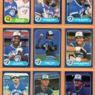 1986 Fleer Toronto Blue Jays Team Lot 20 diff George Bell Dave Stieb Lloyd Moseby Al Oliver