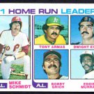 Philadelphia Phillies Mike Schmidt 1982 Topps Home Run Leaders #162 Eddie Murray Red Sox