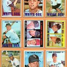 1967 Topps Chicago White Sox Team Lot 12 diff Wilbur Wood Gary Peters Eddie Stanky   xx!