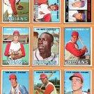 1967 Topps Cleveland Indians Team Lot 11 dif Rocky Colavito Leon Wagner Sonny Siebert Sam McDowell !