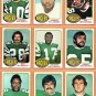 1976 Topps Philadelphia Eagles Team Lot 18 diff Bill Bergey Harold Carmichael
