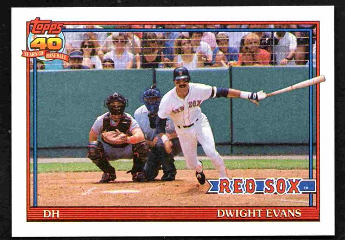 Boston Red Sox Dwight Evans 1991 Topps #155 nr mt