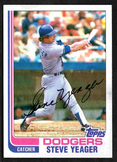 Los Angeles Dodgers Steve Yeager 1982 Topps #477 nr mt !