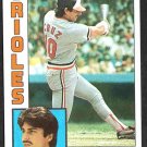 Baltimore Orioles Todd Cruz 1984 Topps #773
