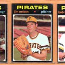 1971 Topps Pittsburgh Pirates Team Lot 6 diff Bob Moose Rich Hebner Danny Murtaugh 1971 Topps Pittsburgh Pirates Team Lot 6 diff Bob Moose Rich Hebner Danny Murtaugh