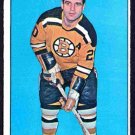 Boston Bruins Leo Boivin 1964 Topps Hockey Card #50 ex