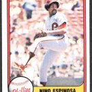 Philadelphia Phillies Nino Espinosa 1981 Fleer Baseball Card #20 nr mt