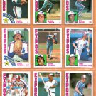 1984 Topps Montreal Expos Team Lot 21 diff Gary Carter Tim Raines Terry Francona