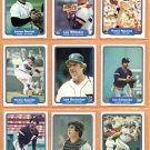 1982 Fleer Detroit Tigers Team Lot 9 diff Lance Parrish Lou Whitaker Dave Rozema 1982 Fleer Detroit Tigers Team Lot 9 diff Lance Parrish Lou Whitaker Dave Rozema