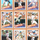 1985 Topps New York Mets Team Lot 12 diff Rusty Staub Ray Knight Ron Darling
