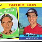 Chicago White Sox Pittsburgh Pirates Joel & Bob Skinner Father and Son 1985 Topps Baseball Card #139 Chicago White Sox Pittsburgh Pirates Joel & Bob Skinner Father and Son 1985 Topps Baseball Card #139