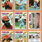 1977 Topps Philadelphia Phillies Team Lot 23 diff Mike Schmidt Greg Luzinski Larry Bowa