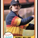 Houston Astros Denny Walling 1981 Fleer Baseball Card #66 nr mt Houston Astros Denny Walling 1981 Fleer Baseball Card #66 nr mt