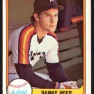 Houston Astros Danny Heep RC Rookie Card 1981 Fleer Baseball Card #72 nr mt