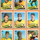 1984 1985 Topps Pittsburgh Pirates Team Lot 26 diff Bill Madlock John Candelaria Kent Tekulve 1984 1985 Topps Pittsburgh Pirates Team Lot 26 diff Bill Madlock John Candelaria Kent Tekulve