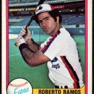 Montreal Expos Roberto Ramos RC Rookie Card 1981 Fleer Baseball Card #162 nr mt Montreal Expos Roberto Ramos RC Rookie Card 1981 Fleer Baseball Card #162 nr mt