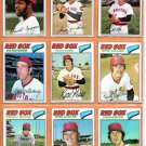 1977 Topps Boston Red Sox Team Lot 13 diff Fergie Jenkins Cecil Cooper Bill Lee 1977 Topps Boston Red Sox Team Lot 13 diff Fergie Jenkins Cecil Cooper Bill Lee