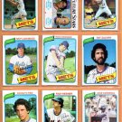 1980 Topps New York Mets Team Lot 25 diff Mike Scott RC John Stearns Lee Mazzilli