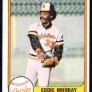 Baltimore Orioles Eddie Murray (HOF 2003) 1981 Fleer Baseball Card #184 nr mt Baltimore Orioles Eddie Murray (HOF 2003) 1981 Fleer Baseball Card #184 nr mt