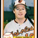 Baltimore Orioles Terry Crowley 1981 Fleer Baseball Card #190 nr mt Baltimore Orioles Terry Crowley 1981 Fleer Baseball Card #190 nr mt