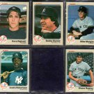 1983 Fleer New York Yankees Team Lot 5 diff Bobby Murcer Dave Righetti
