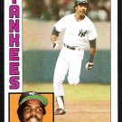 New York Yankees Andre Robertson 1984 Topps Baseball Card #592 nr mt New York Yankees Andre Robertson 1984 Topps Baseball Card #592 nr mt