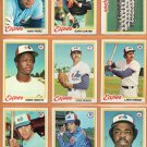 1978 Topps Montreal Expos Team Lot 22 Gary Carter Tony Perez Warren Cromarti RC 1978 Topps Montreal Expos Team Lot 22 Gary Carter Tony Perez Warren Cromarti RC