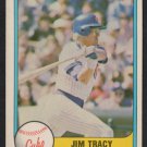 Chicago Cubs Jim Tracy RC Rookie Card 1981 Fleer Baseball Card #308 nr mt
