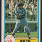 Chicago Cubs Mike Vail 1981 Fleer Baseball Card #311 nr mt Chicago Cubs Mike Vail 1981 Fleer Baseball Card #311 nr mt