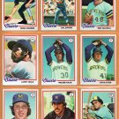 1978 Topps Milwaukee Brewers Team Lot 23 diff Sal Bando Cecil Cooper Don Money