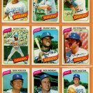 1980 Topps Los Angeles Dodgers Team Lot 16 diff Ron Cey Dave Lopes Rick Monday