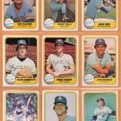 1981 Fleer Seattle Mariners Team Lot 23 diff Bruce Bochte Floyd Bannister Tom Paciorek