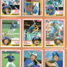 1983 Topps Seattle Mariners Team Lot 19 diff Gaylord Perry Julio Cruz Bruce Bochte +