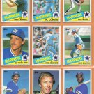1985 1986 Topps Seattle Mariners Team Lot 13 diff Al Cowens Mike Moore Barry Bonnell