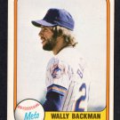 New York Mets Wally Backman RC Rookie Card 1981 Fleer #336 nr mt New York Mets Wally Backman RC Rookie Card 1981 Fleer #336 nr mt